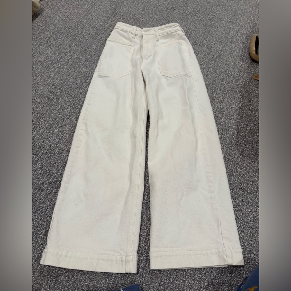 Just Black Women's Flare White Jeans